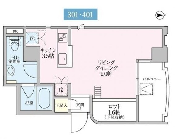 都立大学駅 徒歩2分 3階の物件間取画像